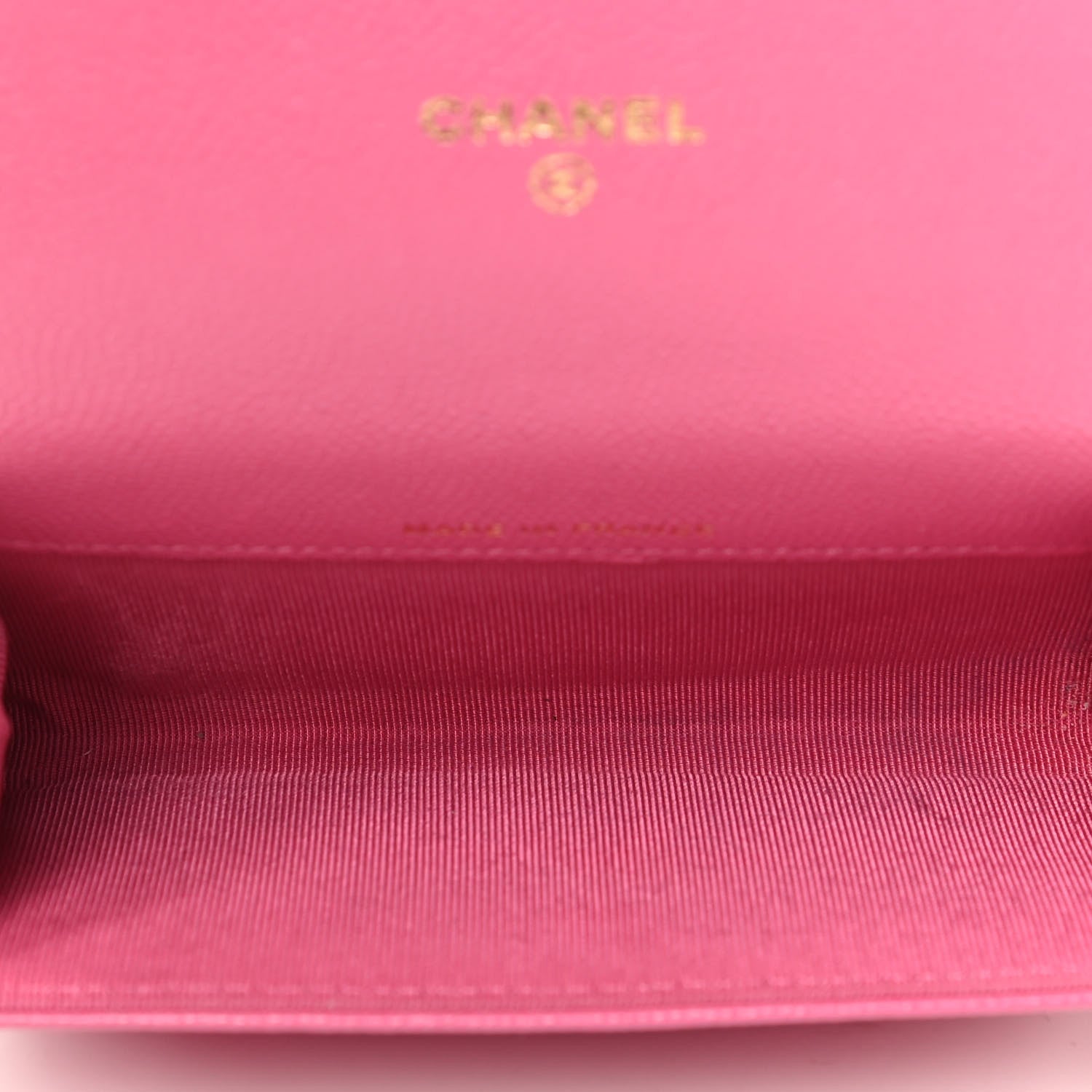 Chanel Caviar Quilted Flap Card Holder Wallet Pink 3 of 3