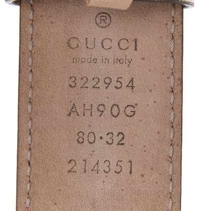 Gucci Metallic Calfskin Bamboo Buckle Belt 80 32 Golden Beige 5 of 5