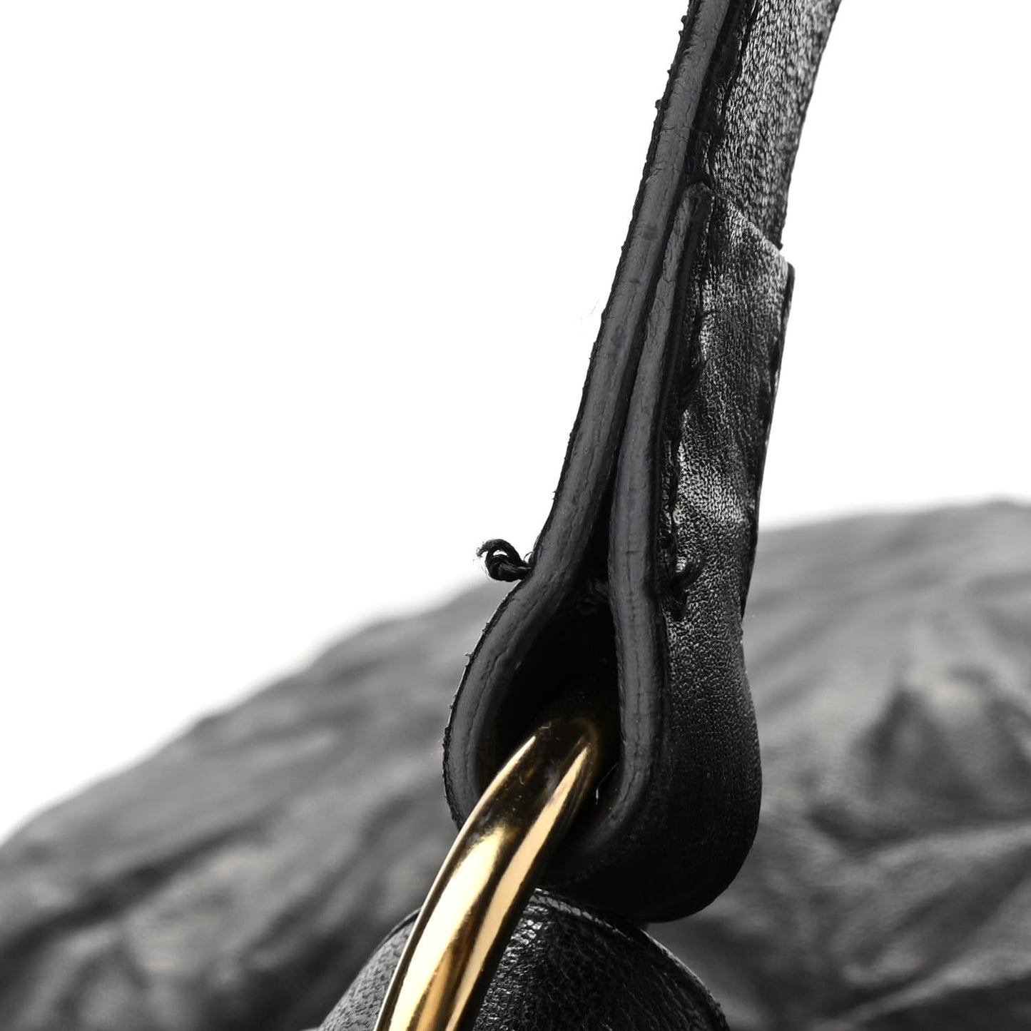 Tumbled Sheepskin Hobo Black