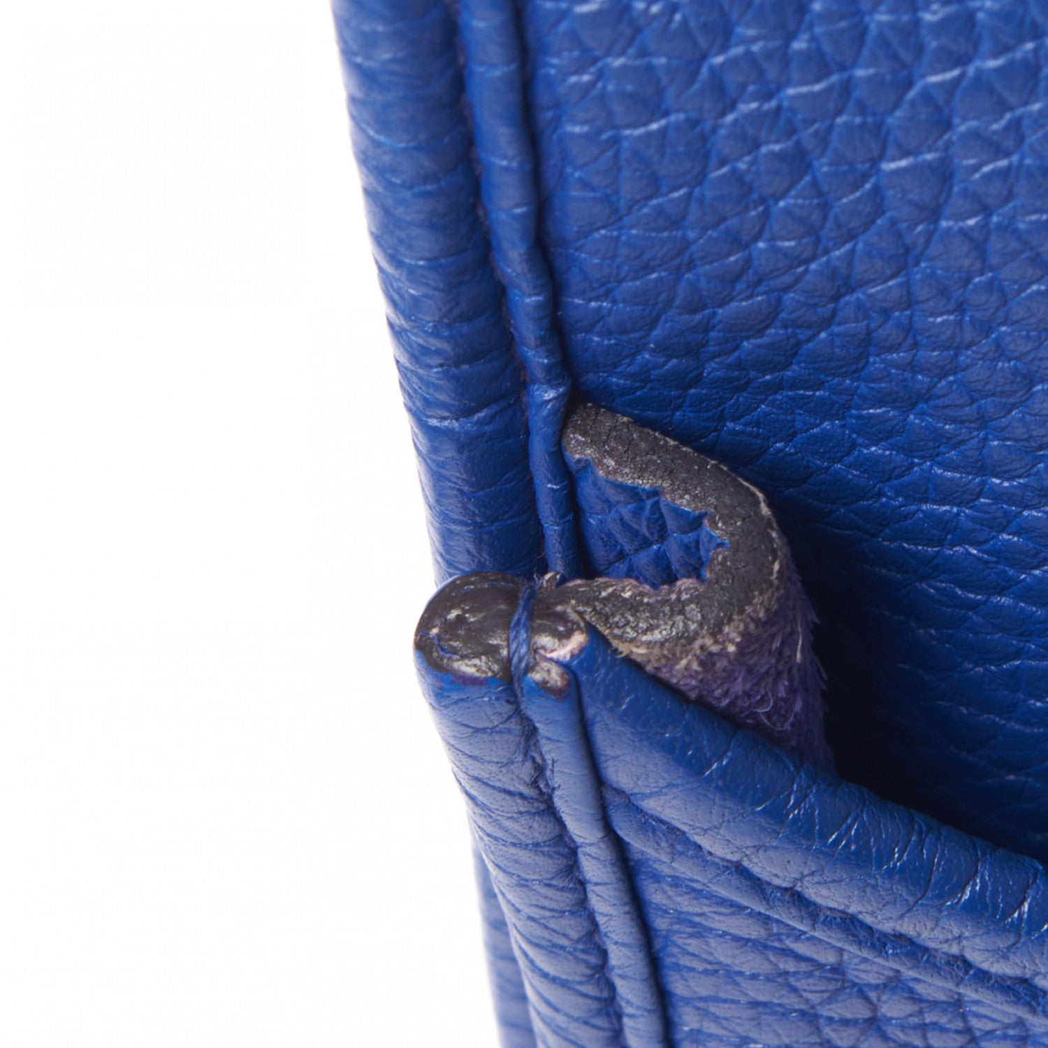 Hermes Taurillon Clemence Evelyne III GM Bleu Electrique 13 of 14