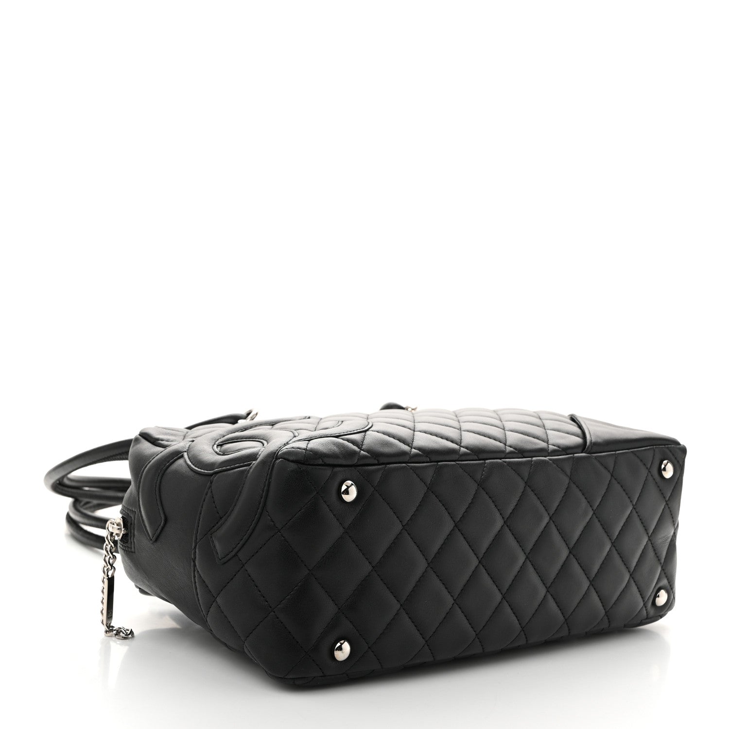 Chanel Calfskin Quilted Large Cambon Bowler Black 4 of 11