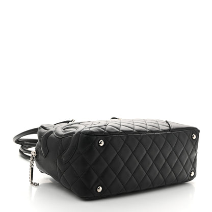 Chanel Calfskin Quilted Large Cambon Bowler Black 4 of 11