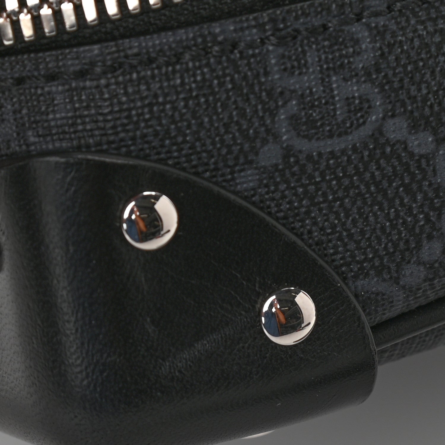 Gucci GG Supreme Monogram Selleria Calfskin Square Messenger Bag Black 12 of 14