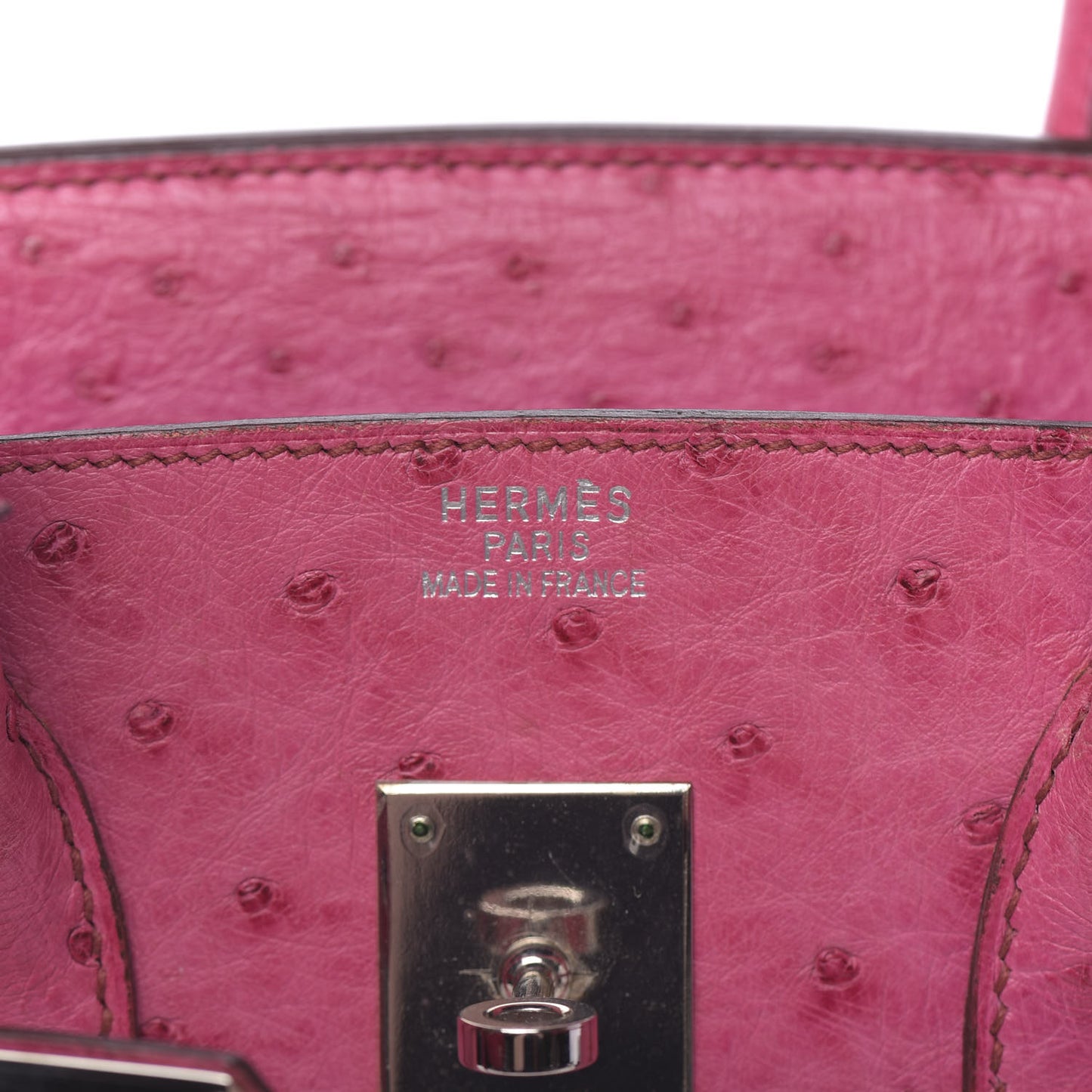 Ostrich Birkin 35 Fuchsia