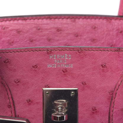 Hermes Ostrich Birkin 35 Fuchsia 8 of 36