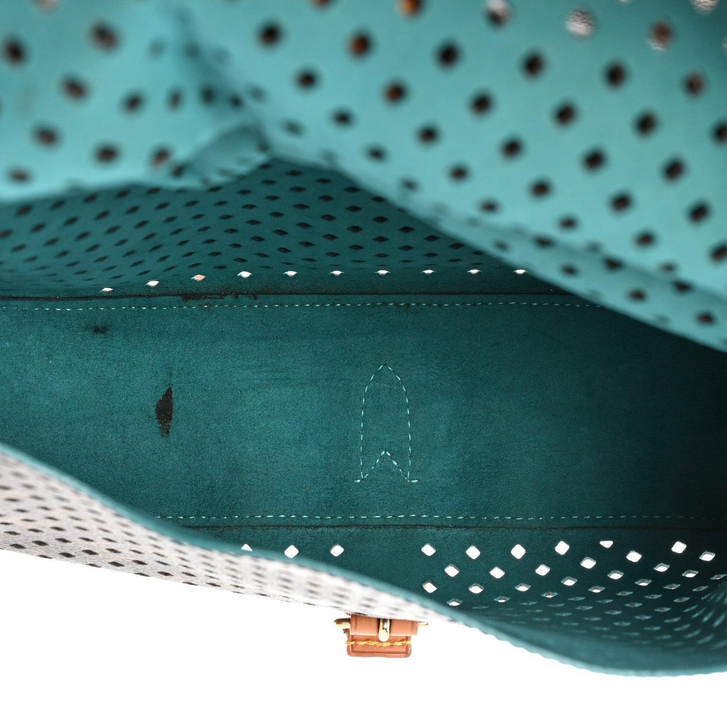Louis Vuitton Monogram SC Flore Saumur Teal 8 of 16