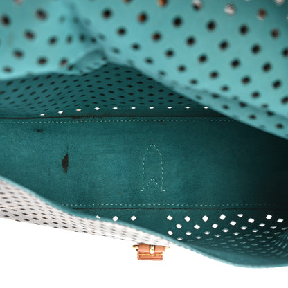 Louis Vuitton Monogram SC Flore Saumur Teal 8 of 16