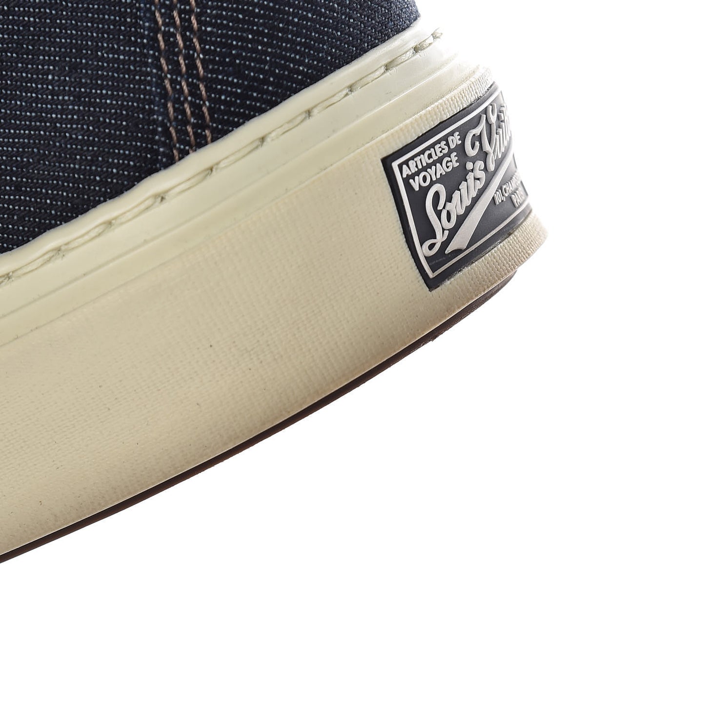 Calfskin Denim High Top Sneakers 11