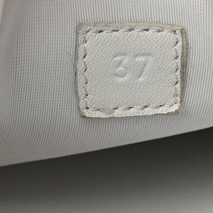 Hermes Technical Canvas Suede Goatskin Bouncing Sneakers 37 Gris White 8 of 10