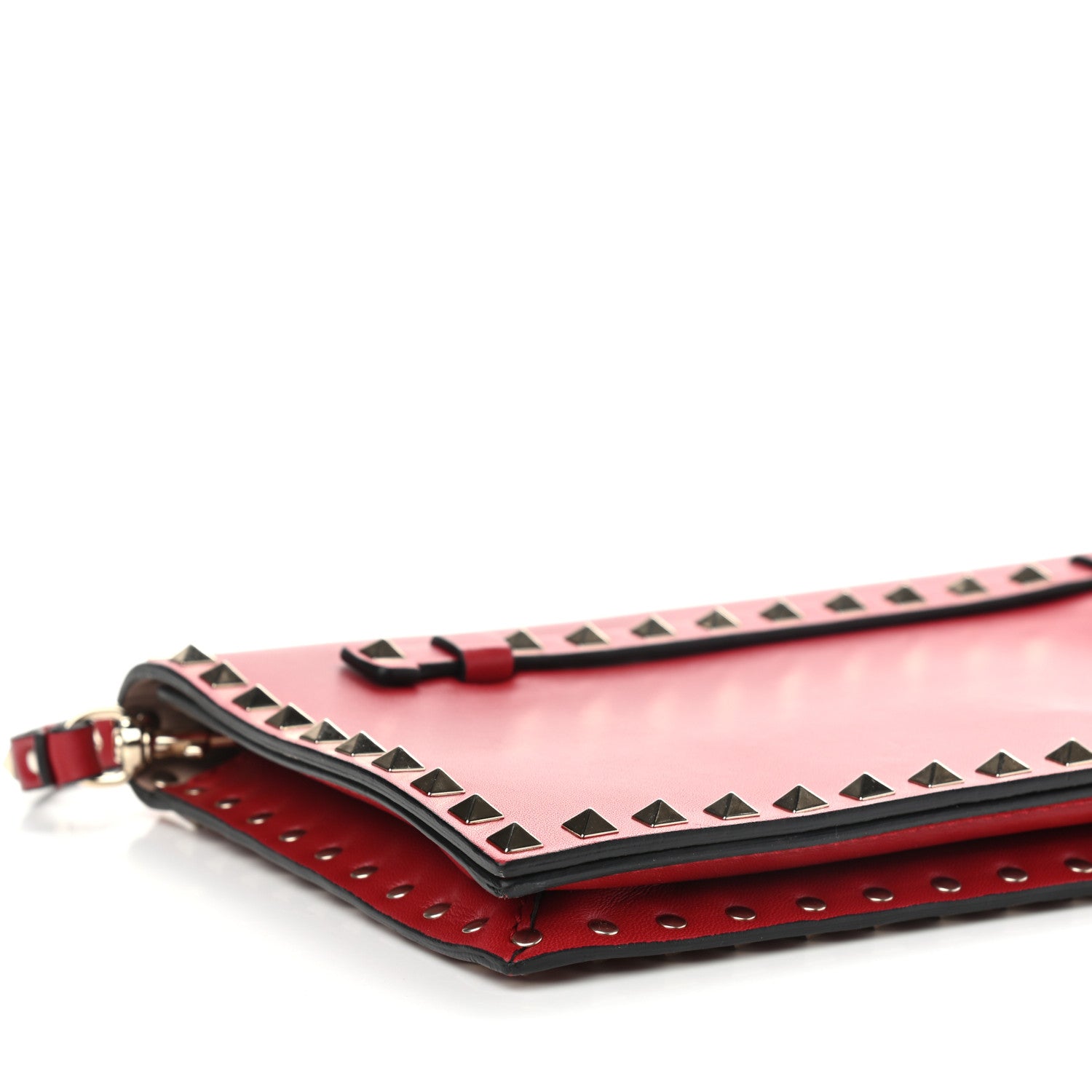 Valentino Garavani Nappa Rockstud Wristlet Clutch Rosso Valentino 7 of 8