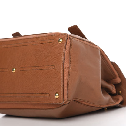 Saint Laurent Calfskin Canvas Medium Muse Two Brown 7 of 10