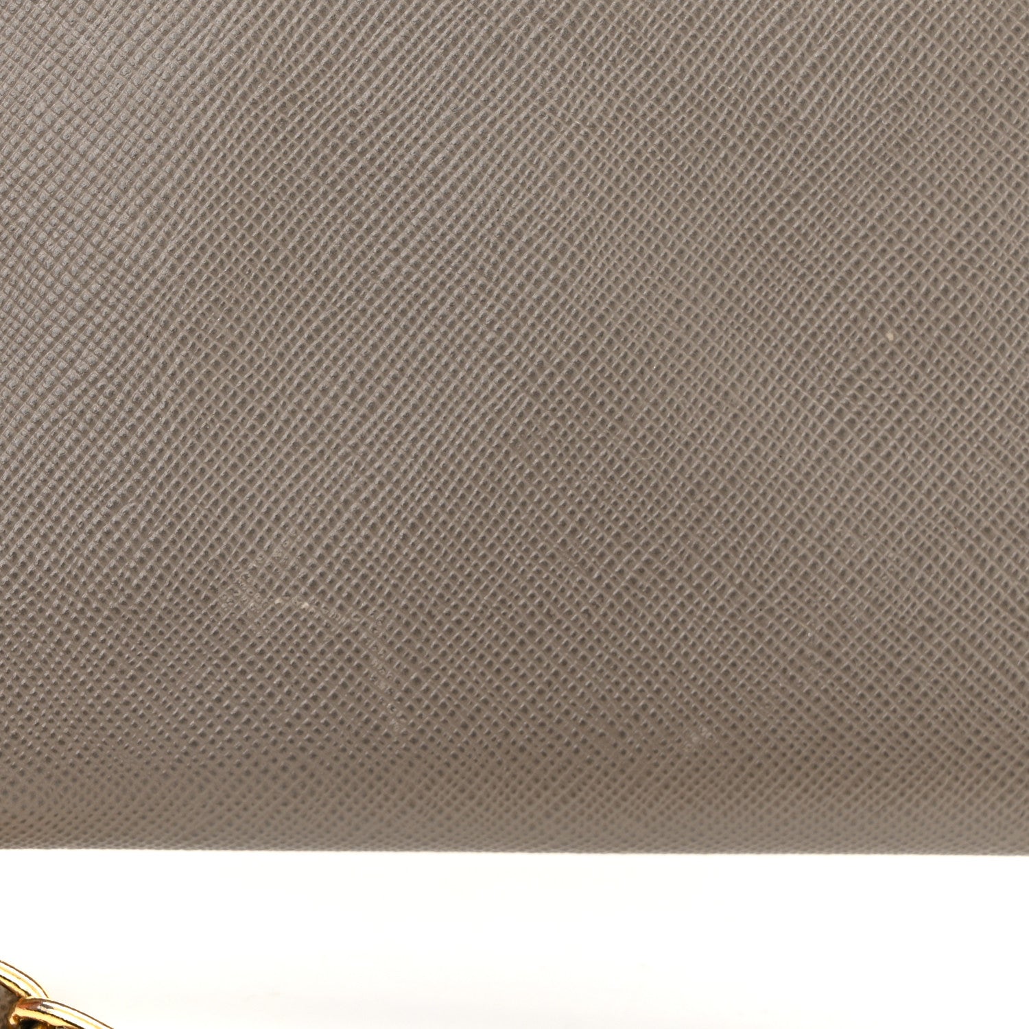 Prada Saffiano Metal Oro Chain Wallet Argilla 11 of 11