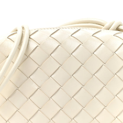 Bottega Veneta Polished Nappa Intrecciato Metal Knots Mini Loop Camera Bag Bone 7 of 9