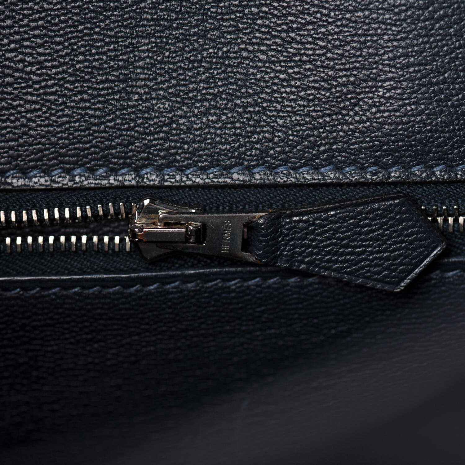 Hermes Shiny Porosus Crocodile Birkin 35 Bleu Abysse 21 of 35