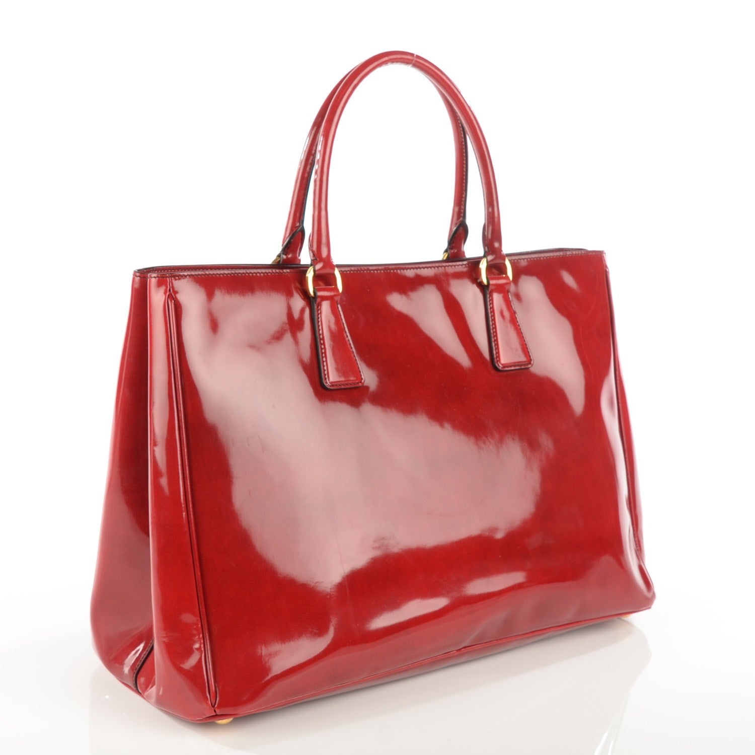 Prada Spazzolato Large Tote Scarlatto Fume 3 of 10