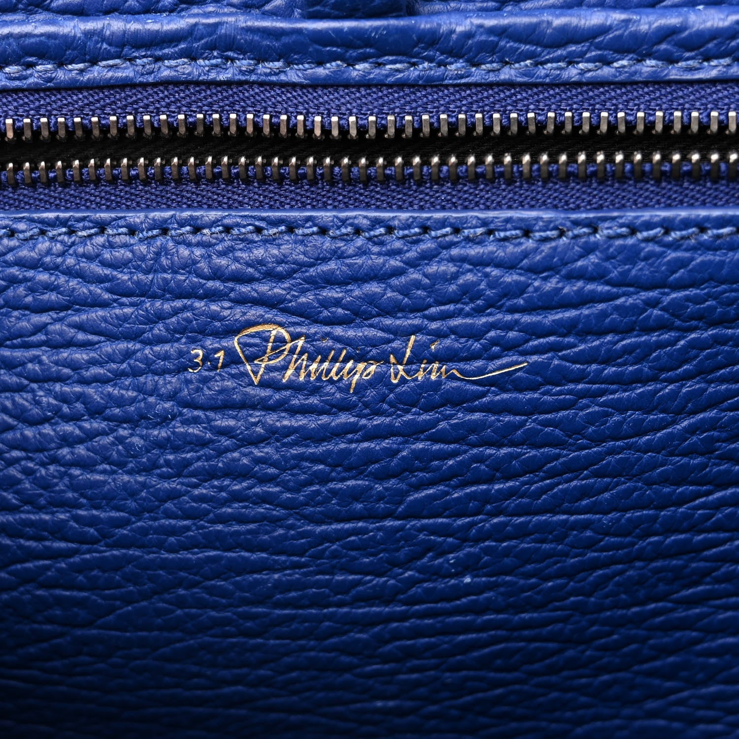 3.1 Phillip Lim Textured Calfskin Medium Pashli Satchel Cobalt 6 of 12