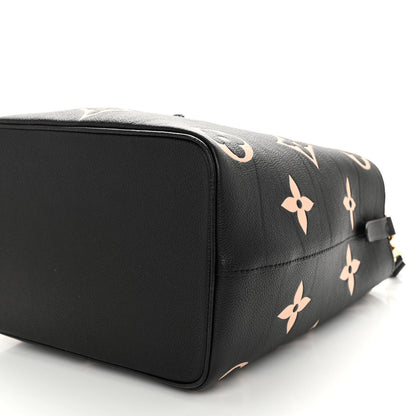 Louis Vuitton Empreinte Monogram Giant Neonoe MM Black Beige 10 of 12
