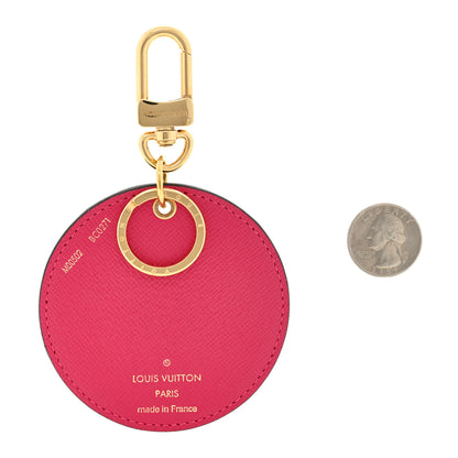 Louis Vuitton Damier Azur 2021 Christmas Animation Hollywood Bag Charm Key Ring Fuchsia 2 of 3