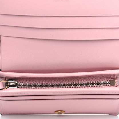 Gucci Guccissima Signature Crystal Cat Card Case Wallet Light Candy Pink 5 of 12