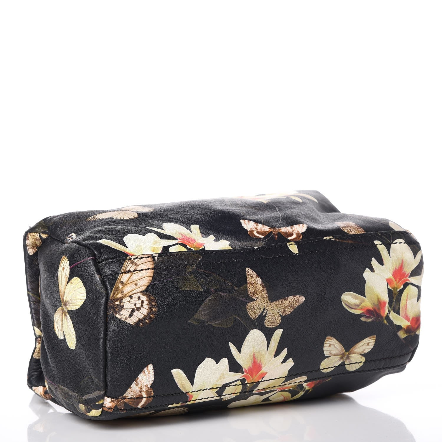 Givenchy Lambskin Magnolia and Moth Print Mini Pandora Black 4 of 7