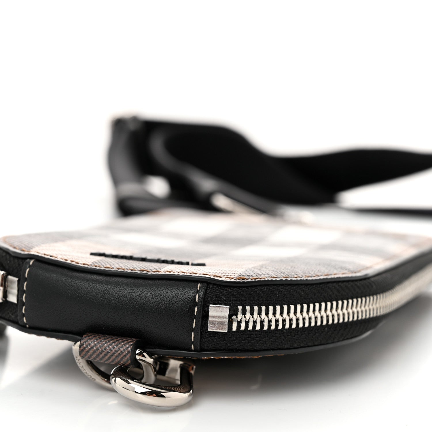 Burberry E-Canvas Check Phone Crossbody Bag Dark Birch Brown 10 of 10