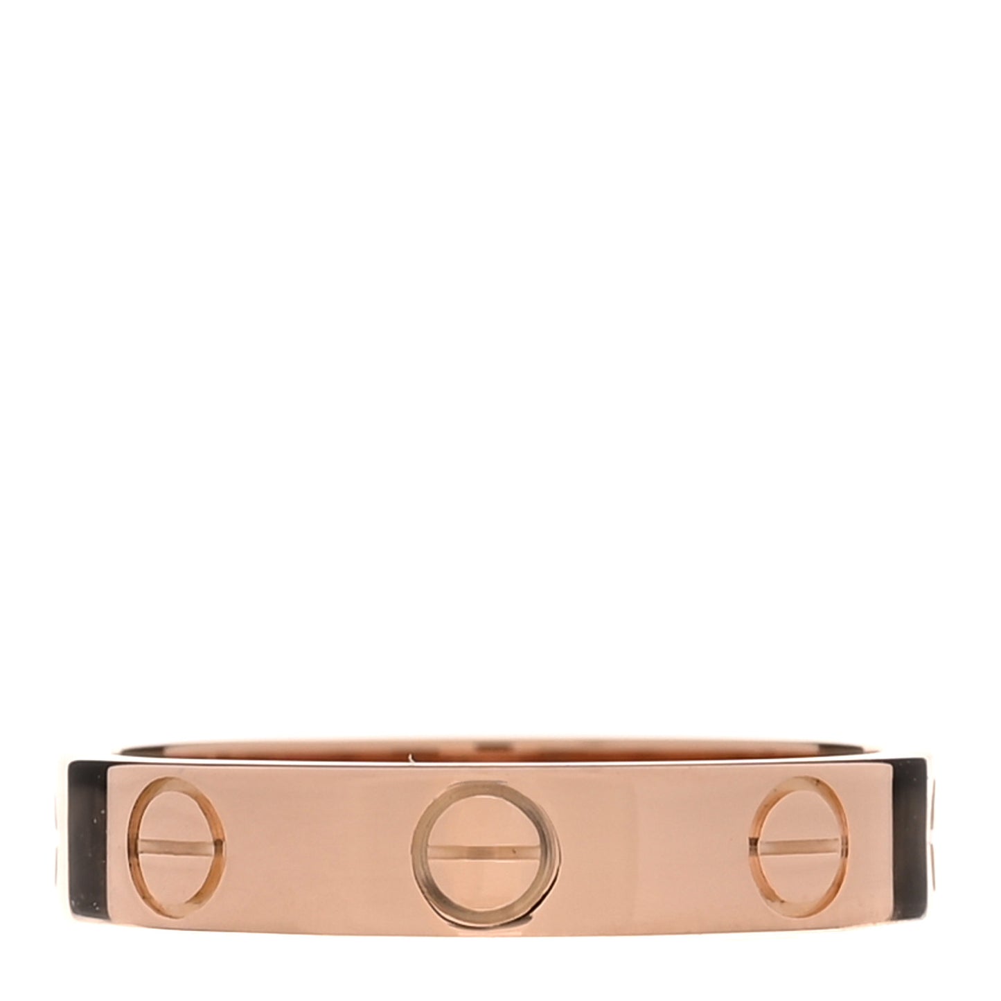 18K Pink Gold 3.5mm LOVE Wedding Band Ring 50 5.25
