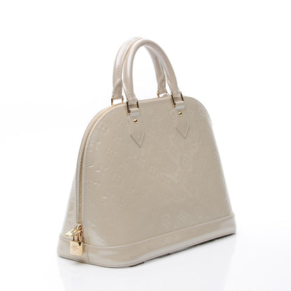 Louis Vuitton Vernis Alma PM Blanc Corail 3 of 12