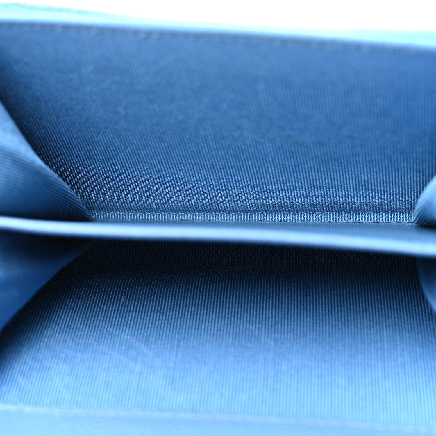 Chanel Caviar Quilted Flap Card Holder Wallet Blue 5 of 9