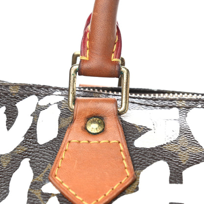 Louis Vuitton Monogram Graffiti Speedy 30 Silver 14 of 21