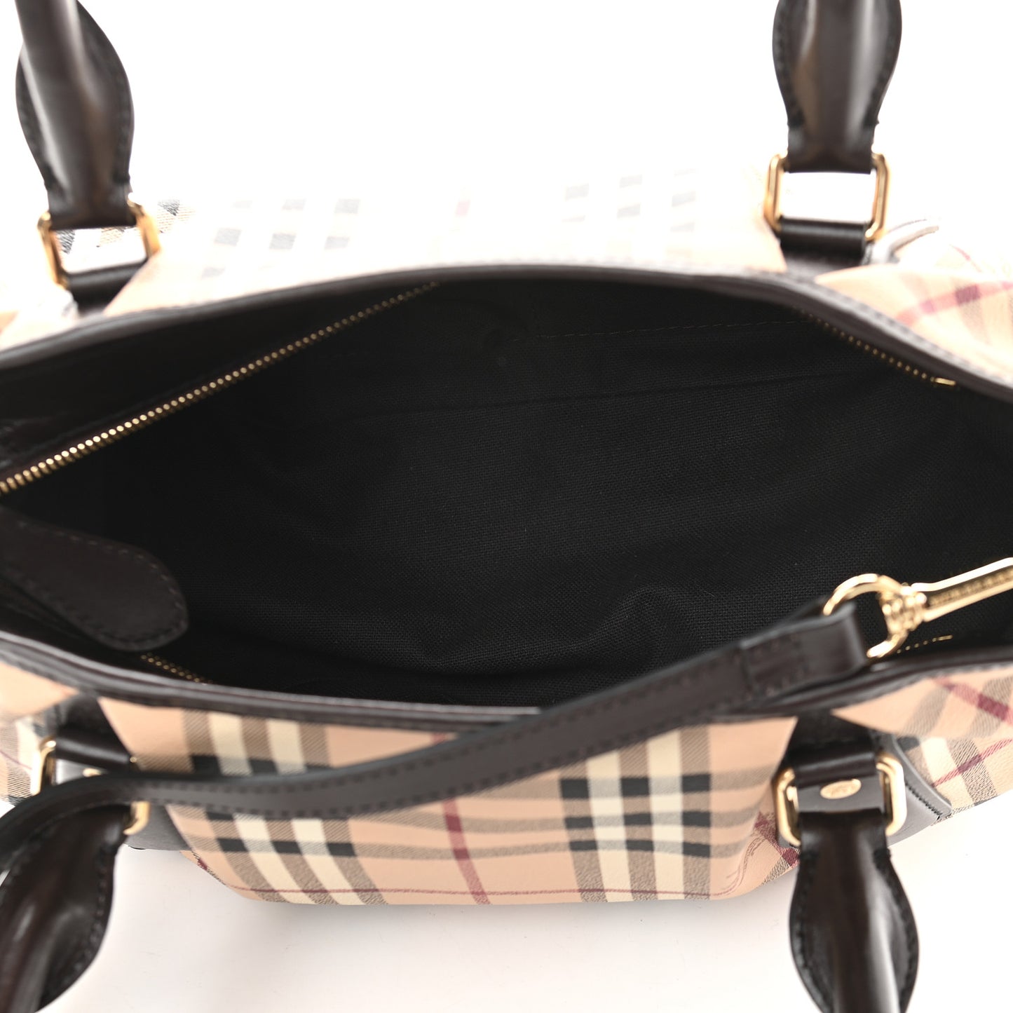 Haymarket Check Tote Chocolate