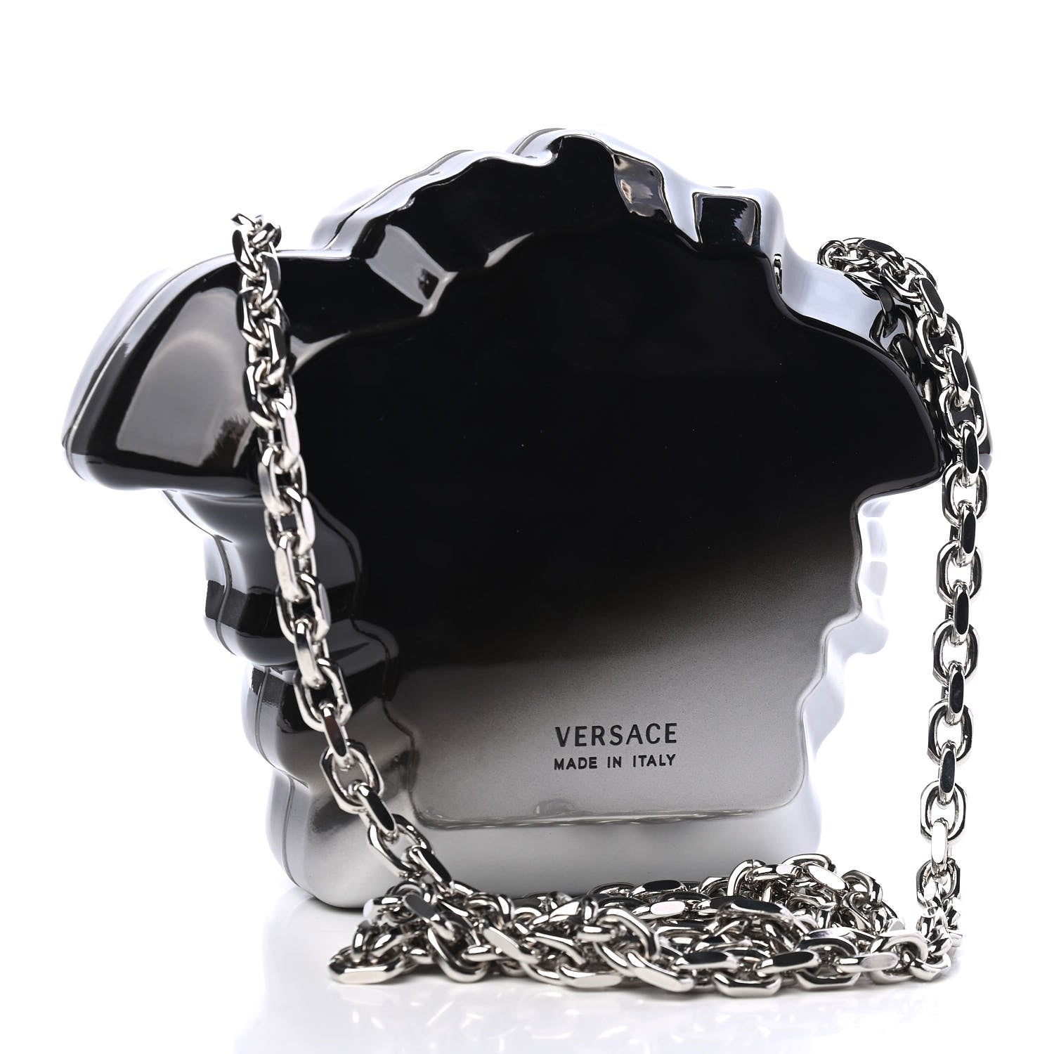 Versace Gradient Medusa Head Clutch Black Silver 2 of 4