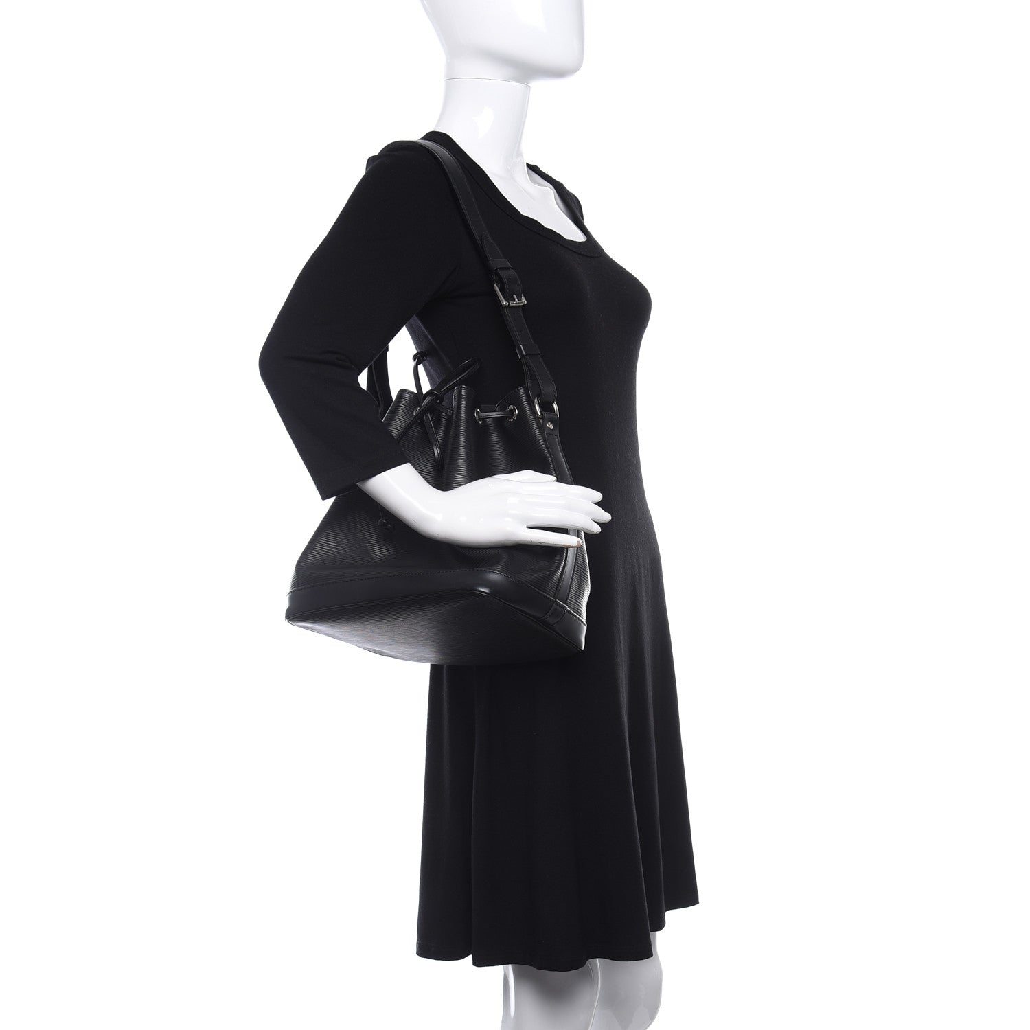 Louis Vuitton Epi Petit Noe NM Black 2 of 9
