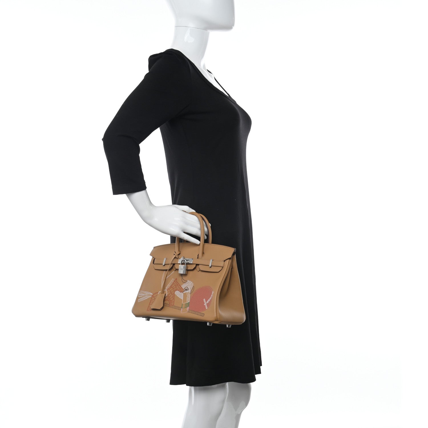 Hermes Swift In & Out Birkin 25 Biscuit 2 of 35