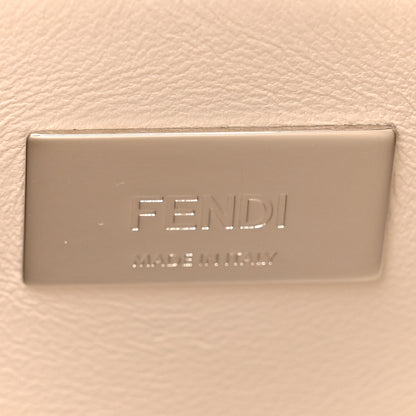 Fendi Vitello Seta Shiny Nappa Laces Mini Peekaboo I SEE U Satchel Latte 7 of 11