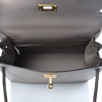 Hermes Epsom Kelly Sellier 28 Gris Asphalte 8 of 34
