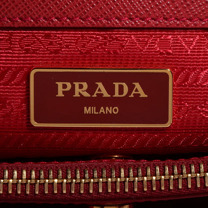 Prada Saffiano Lux Medium Tote Fuoco 6 of 13