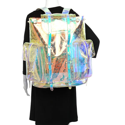 Louis Vuitton PVC Monogram Christopher Backpack GM Iridescent Prism 2 of 9