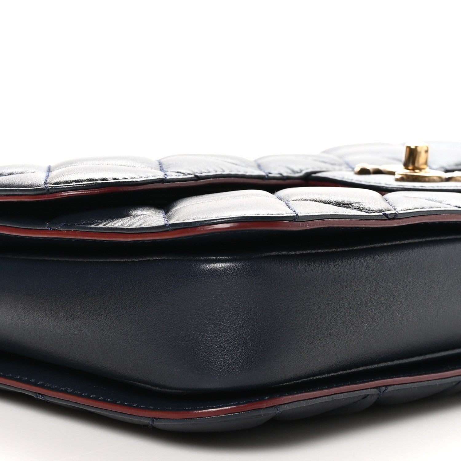 Chanel Lambskin Quilted Medium Perfect Edge Flap Navy 10 of 11