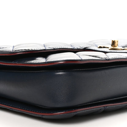 Chanel Lambskin Quilted Medium Perfect Edge Flap Navy 10 of 11