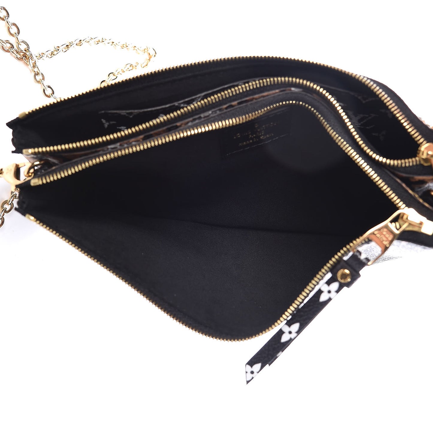 Monogram Giant Jungle Pochette Double Zip Black