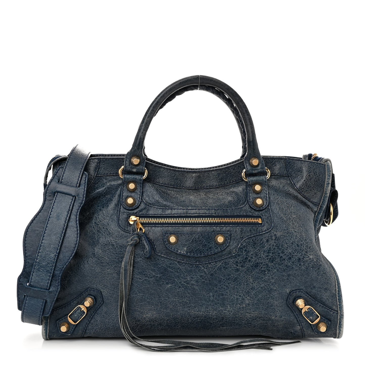 Agneau Giant 12 Gold Hardware City Bleu Mineral