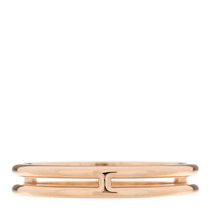 Hermes 18K Rose Gold Ariane Wedding Band Ring 60 9 1 of 5