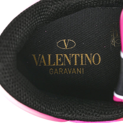Valentino Garavani Mesh Fabric Suede Camouflage Mens Rockrunner Sneakers 43 Pink PP Black 7 of 8