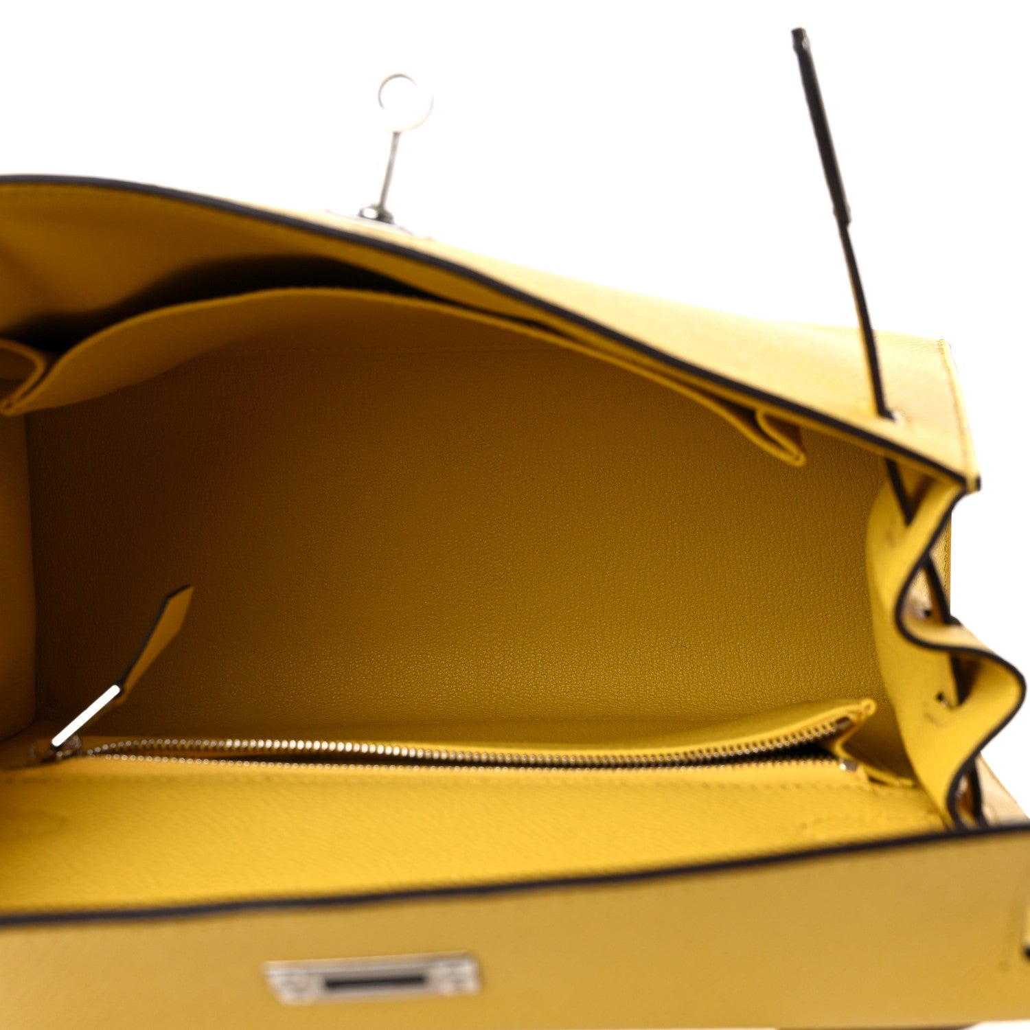 Hermes Epsom Kelly Sellier 25 Jaune De Naples 5 of 9