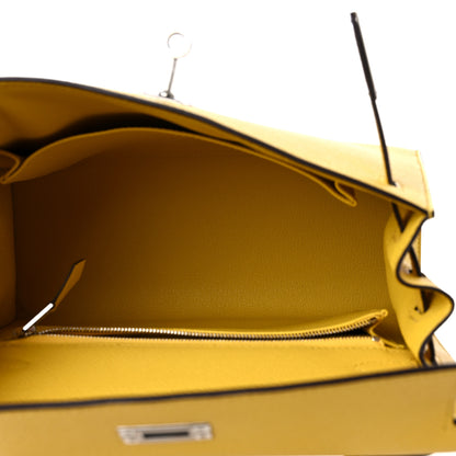 Hermes Epsom Kelly Sellier 25 Jaune De Naples 5 of 9