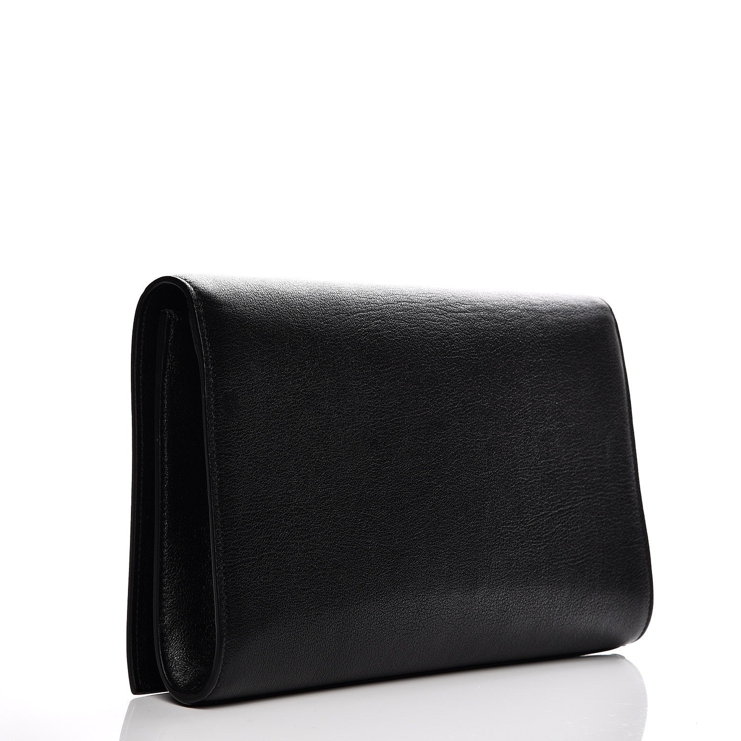 Saint Laurent Calfskin Monogram Large Belle De Jour Clutch Black 3 of 6