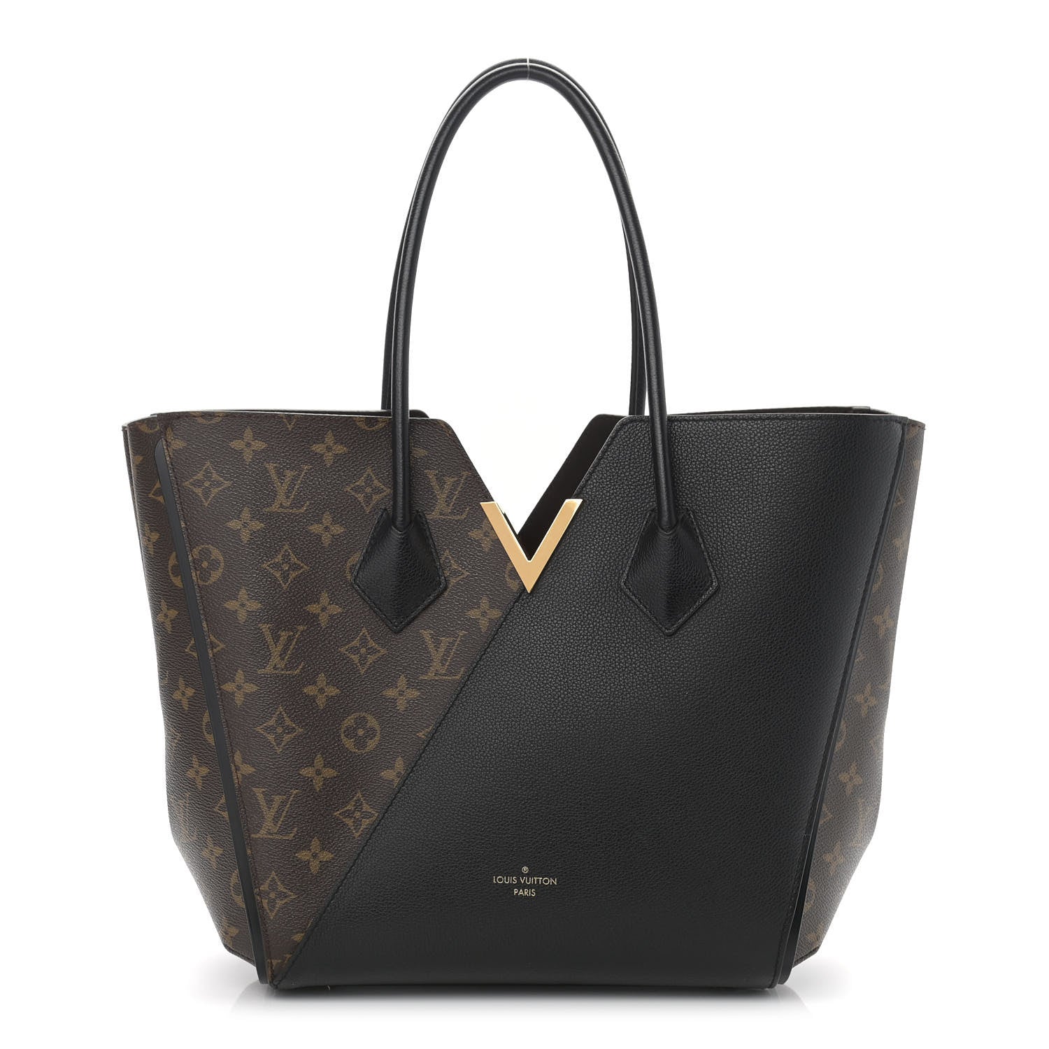 Louis Vuitton Calfskin Monogram Kimono Tote Black 1 of 14