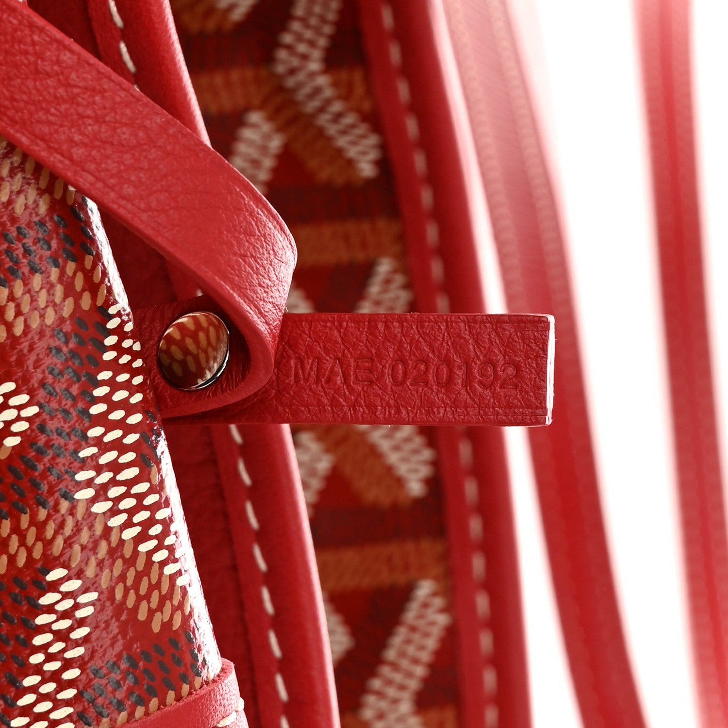 Goyard Goyardine Reversible Anjou GM Red 9 of 15