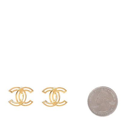 Chanel Metal Obazine CC Earrings Gold 2 of 5