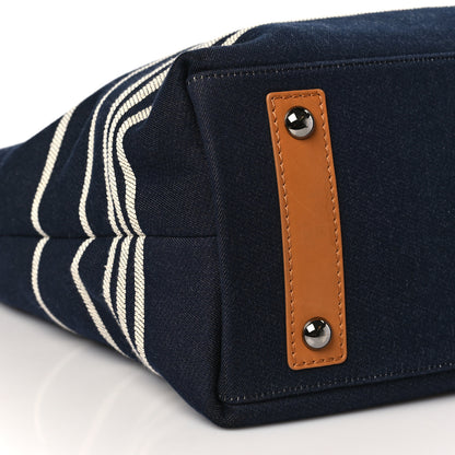 Chanel Denim Large Shopping Tote Blue 8 of 9